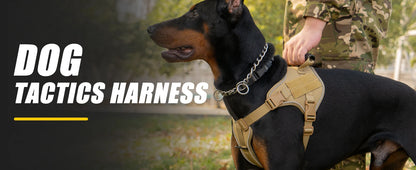 Tactical Dog Harness Pet Doberman Pinscher Pet Training Vest Dog Harness for Small Medium Large Dogs Explosion Proof