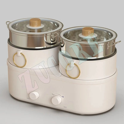 Kitchen Cooking Pot Double Multi Cooker Electric Boiling Pot Split Type Hot Pott Elektrisch