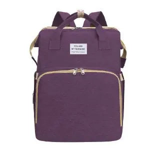 Mommy Bag Lightweight Portable Folding Crib Bed Large-capacity Travel Maternity Bags Baby Backpack Female Mommy Outting Bag
