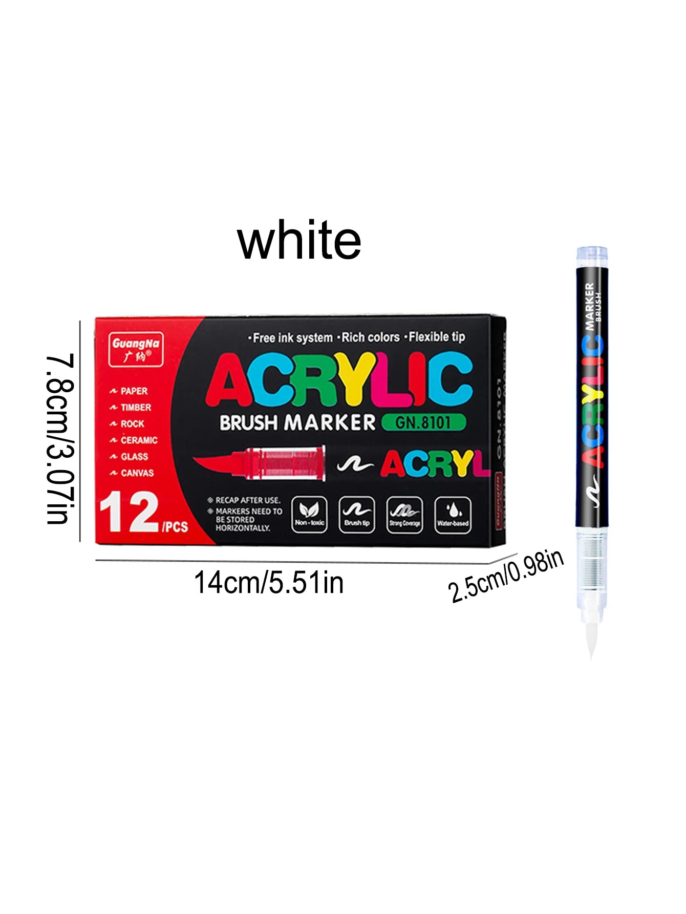 12-240 Color/box Professional Artist Marker Set - Soft-tip Drawing Straight Line Liquid Acrylic Markers, DIY Graffiti Art Painti
