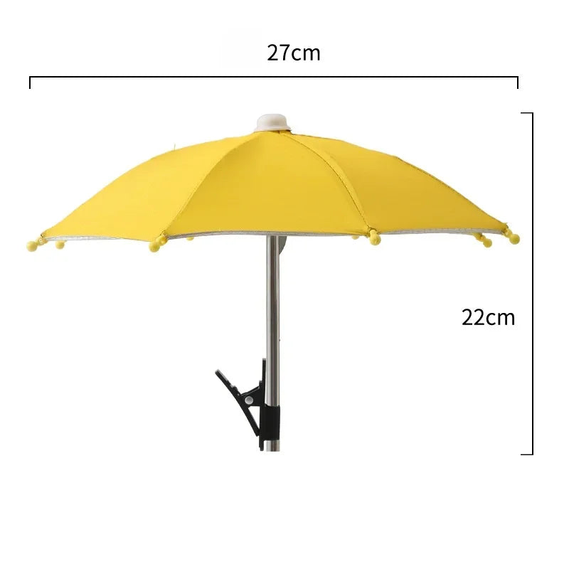 Mobile Phone Sunshade Small Umbrella Mobile Phone Holder Outdoor Portable Cover Sunshade Holder Mobile Phone Holder Accessories