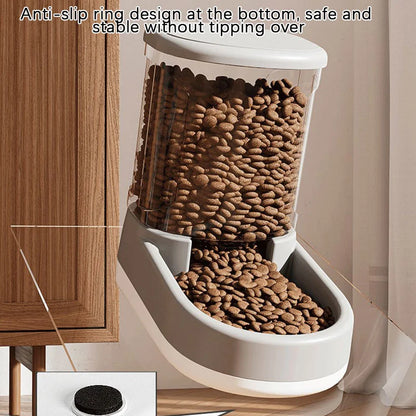 HOT 1PC Automatic Pet Feeder Water Dispenser Dog Cat Gravity Food And Water Dispenser With Pet Food Bowl Large Capacity