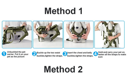 Pet Front Carrier Backpacks Ajustable Hands Free Dog Backpack For Small Mediun Dogs Breathable Cats Outdoor Travel Carrier Bags