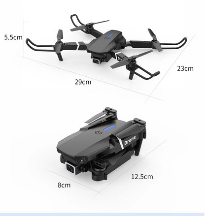 Drone E88 RC Quadcopter Foldable Portable 5G WiFi FPV Drones With 4K HD Camera Altitude Hold Mode follow Drone