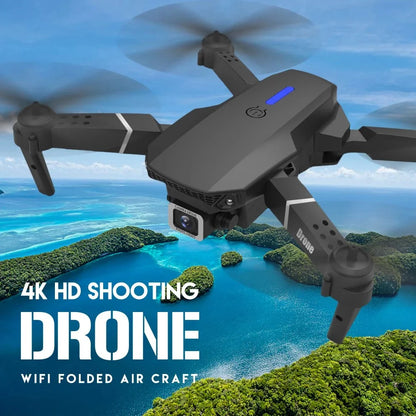 Drone E88 RC Quadcopter Foldable Portable 5G WiFi FPV Drones With 4K HD Camera Altitude Hold Mode follow Drone