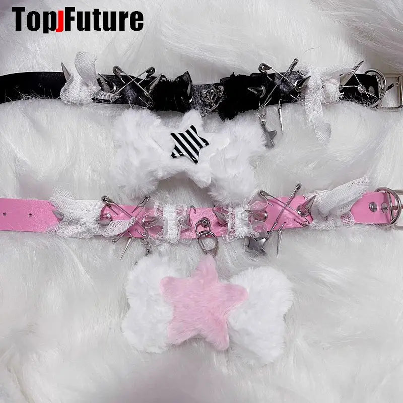 Women Y2K Girl bloody punk Harajuku Gothic Lolita sick injured short necklace Halloween cosplay props subculture Chokers Choker