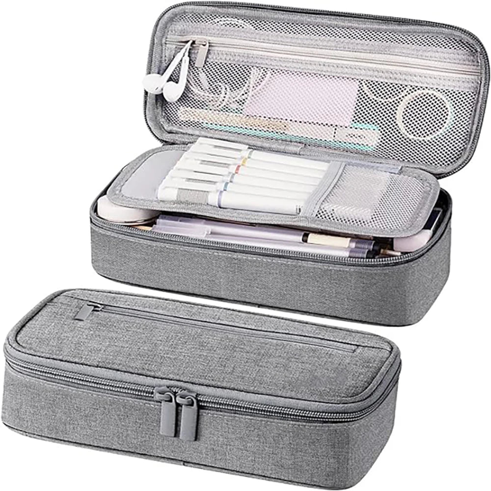 Large Pencil Case, Big Capacity Pencil Pouch Stationery Pen Bag, Storage High Capacity Bag Pouch Holder Box Organizer