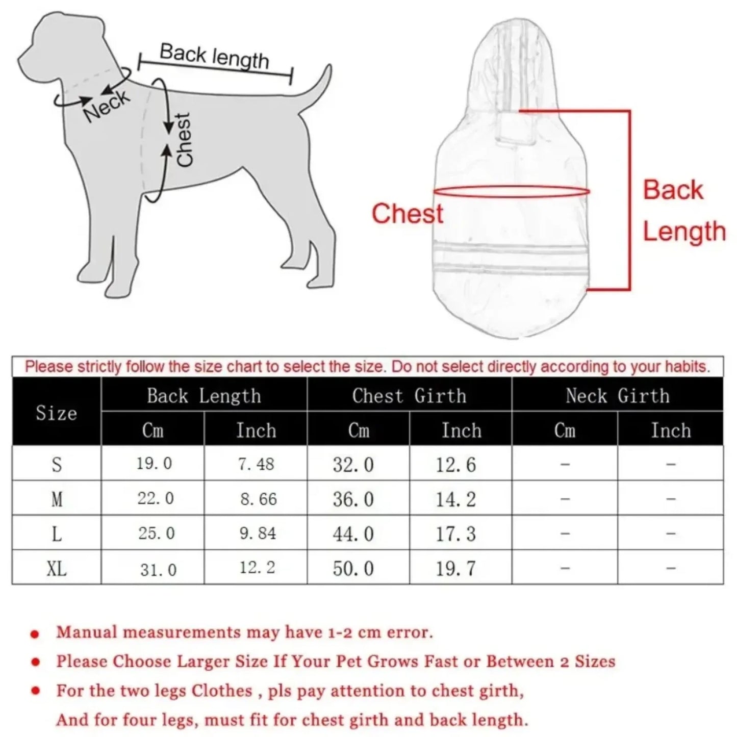 Waterproof Puppy Dog Raincoats with Hood for Small Dogs Pet Raincoat with Reflective and Leash Hole Winter Outdoor Dog Outfits