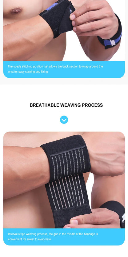AOLIKES Elastic Wrist Support Band, Wrap Breathable Wrist Brace, Adjustable Wrist Strap, Hand Brace Wraps Breathable Wristband