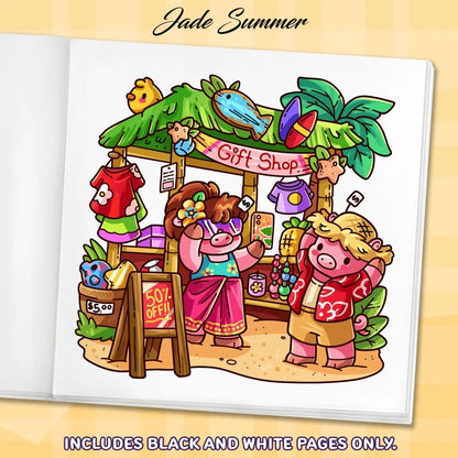 Creative Cartoon Coloring Book Stress Relief Educational Paperback Painting Gift Graffiti Painting Book for Adults And Teens