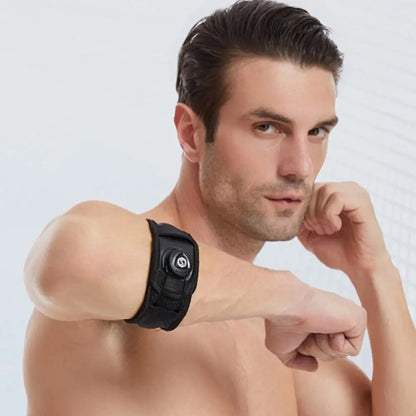 Knob Adjustable Arm Support Band Built-in Silicone Pad Thicken Tennis Elbow Brace Non-slip Pressurized