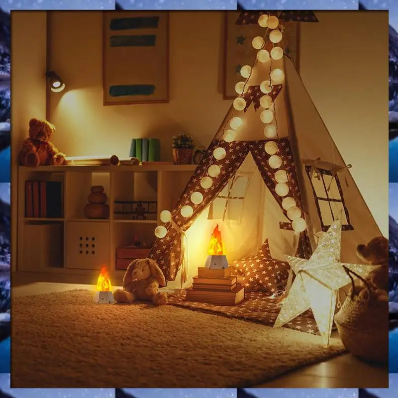 ABSU LED Simulation Flame Lamp LED Flame Lamp Outdoor Camping Garden Landscape Decoration Lamp Dining Table Decoration
