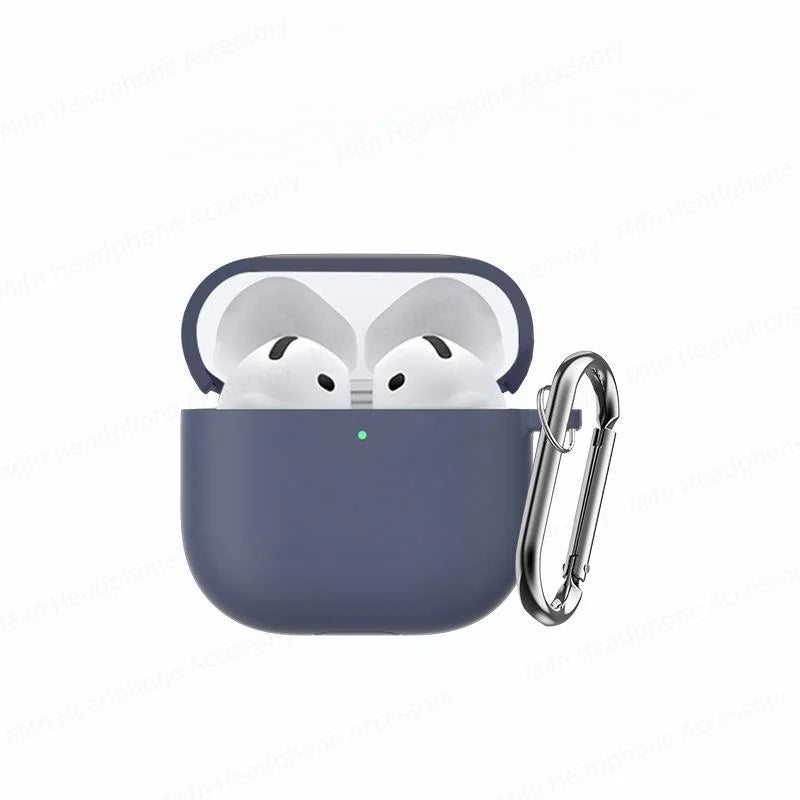 Cover for AirPods 4 Case 2024 3D Silicone Wireless Bluetooth Headphone Soft Protective Case for AirPods 4th Gen with Cleaner Kit