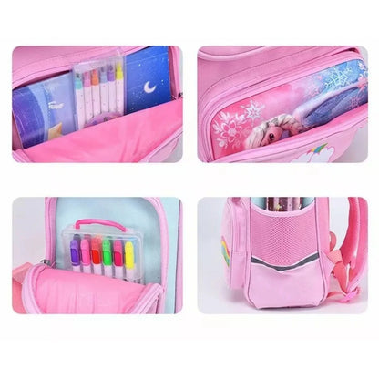 Kawaii Children's Space Backpack Primary and Secondary School Preschool Children Backpack for Girls Cute Waterproof Little Class