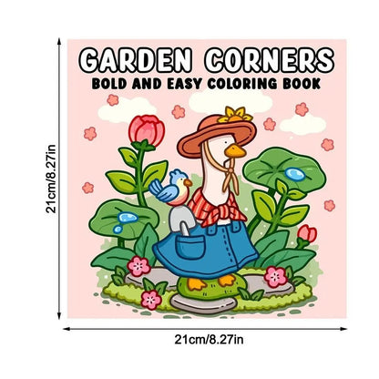 Creative Cartoon Coloring Book Stress Relief Educational Paperback Painting Gift Graffiti Painting Book for Adults And Teens
