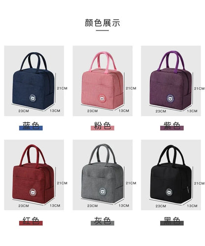 Lunch Bag Reusable Insulated Thermal Bag Women Men Multifunctional 8L Cooler and Warm Keeping Lunch Box Leakproof Waterproof