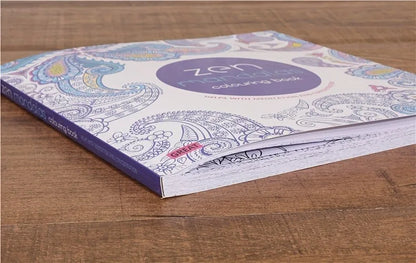 Mandalas Stress Relief Coloring Book English Edition, 128 pages thick 160g white cardboard, packaged in adult art mixed pattern