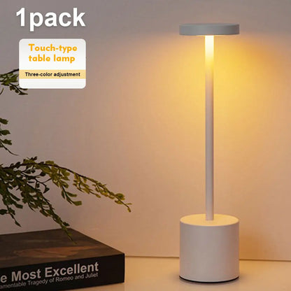 Table lamp USB Rechargeable Wireless desk lamp Dimming Touch night light lamps home decor Retro Portable bedside lamp for room