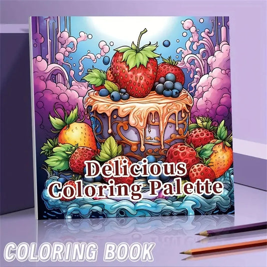 1pc Art Coloring Book 22 Page Coloring Books Gift For Birthday Party Relieve Stress Kill Time Graffiti Painting Drawing Art Book
