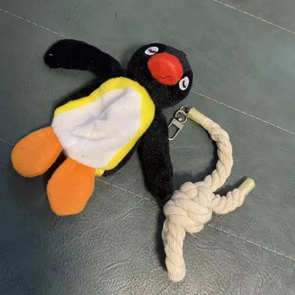 16cm Lovely Penguin Plush Keychain Cute Penguin Doll Backpack Pendant Creative Animal Doll Keychain Girls Women Bag Accessories