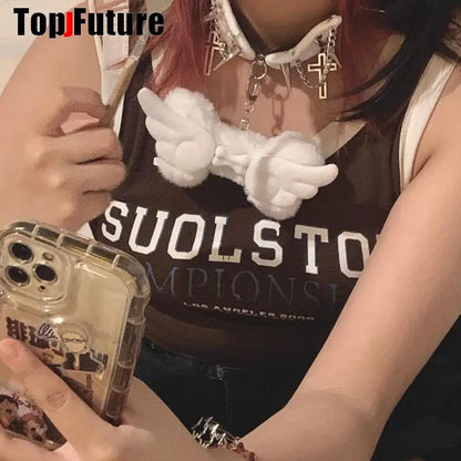 Women Y2K Girl bloody punk Harajuku Gothic Lolita sick injured short necklace Halloween cosplay props subculture Chokers Choker