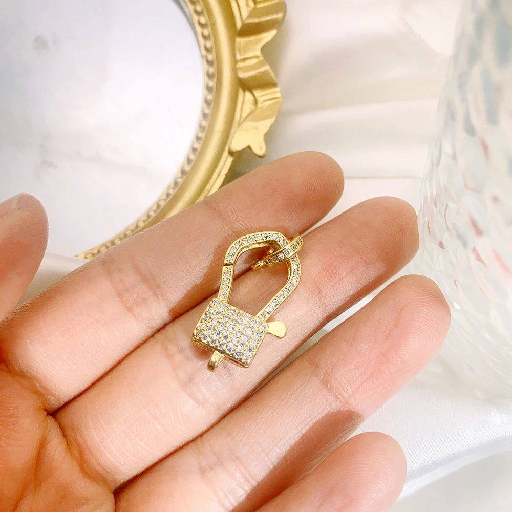 Juya 18K Real Gold Plated Accessories DIY Needlework Beads Pearls Jewelry Making Fastener Closures Lobster Lock Clasps Supplies