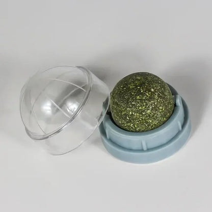The Catnip Cat Wall Stick-on Ball Toy Scratchers Treats Healthy Natural Removes Balls To Promote Digestion Cat Grass Snack