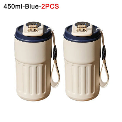 Coffee Cups with Temperature Display Smart Coffee Insulated Mug 316 Stainless Steel Display Temperature Double-walled Insulation