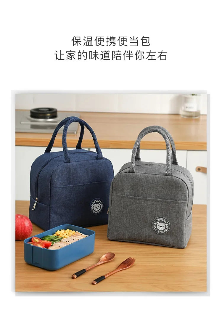 Lunch Bag Reusable Insulated Thermal Bag Women Men Multifunctional 8L Cooler and Warm Keeping Lunch Box Leakproof Waterproof