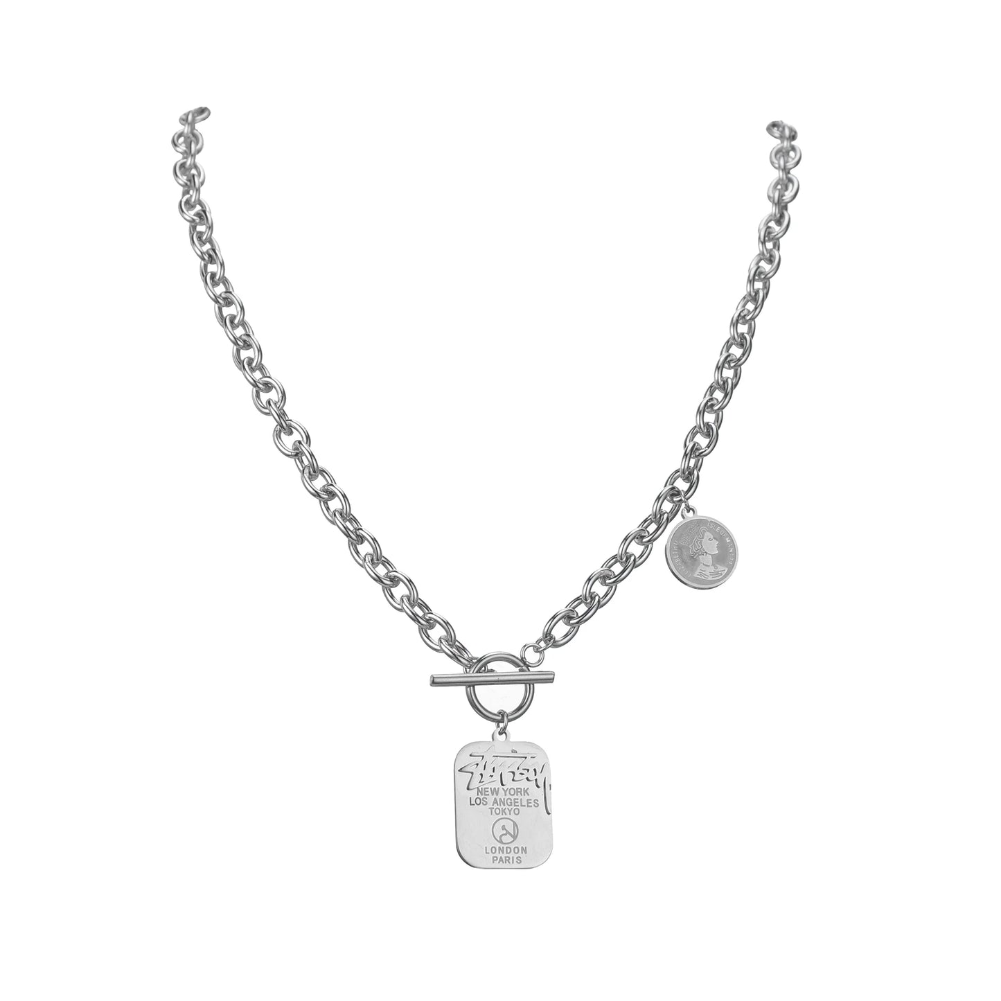 Choker On Neck Hip Hop Charms Punk Chain Necklace For Men Large Women Jewelry Gifts Wholesale