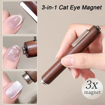 1pcs Cat Eye Nail Magnet Magnetic Pen 11cm Suction Steel Ball Magnet Pen Nail Art Tools Cat Eye Gel Nail Polish Magnetic Stick %