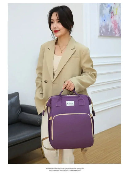 Multifunctional Mommy Bag Large Capacity Foldable Stroller Diaper Organizer Travel Shoulder Bags for Mother and Baby