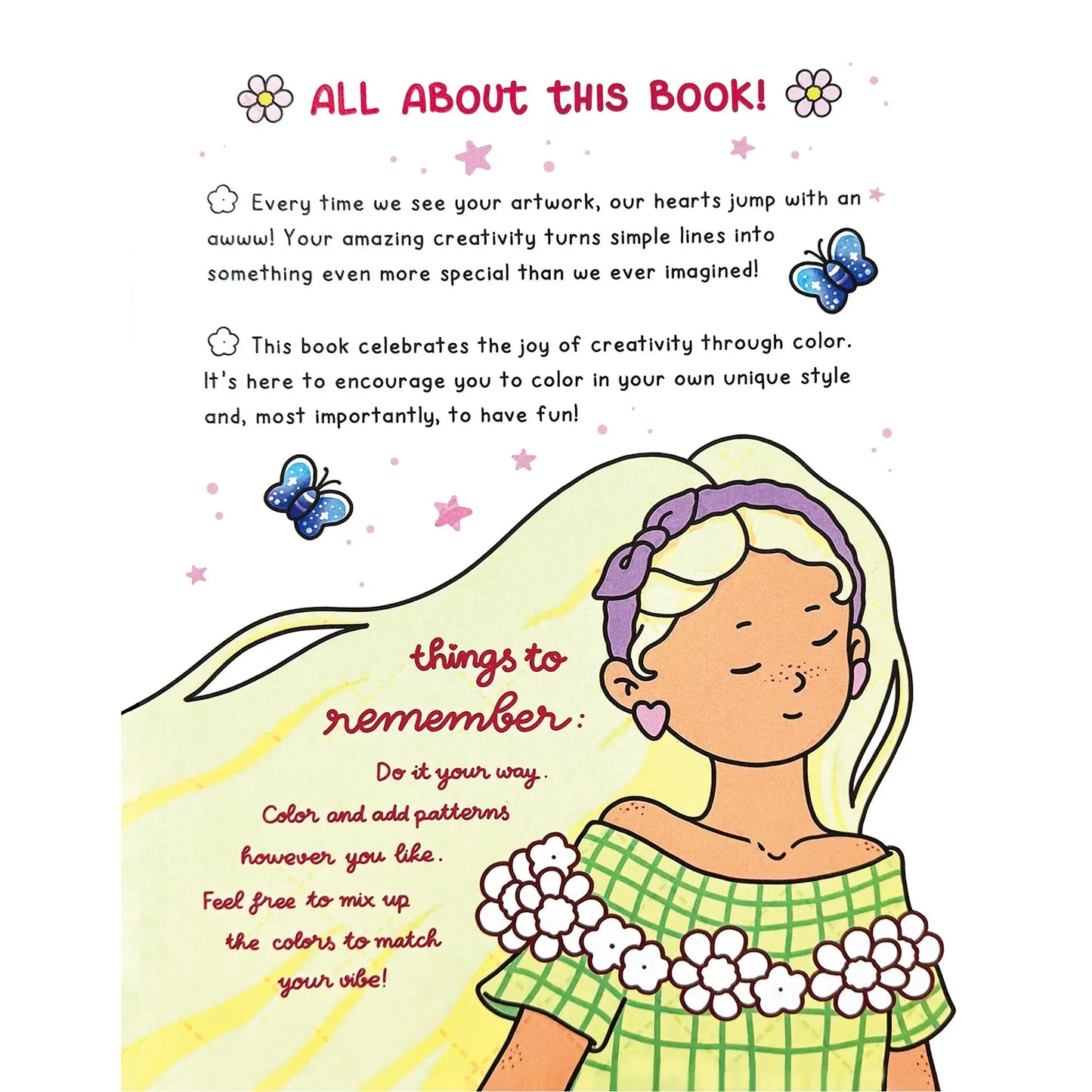 Adult DIYColoring Book Bold Simple Styles Home Leisure Relaxing Stress Relief Parent Child Interaction Creativity Improving Eas