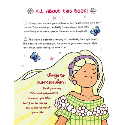 Adult DIYColoring Book Bold Simple Styles Home Leisure Relaxing Stress Relief Parent Child Interaction Creativity Improving Eas