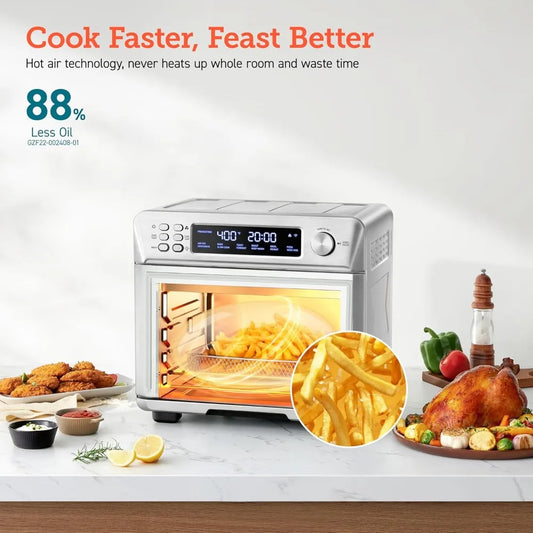 Hot Sale - Smart 12-in-1 Air Fryer Toaster Oven Combo, Airfryer Convection Oven Countertop, Bake, Roast, Reheat, Broiler,NEW