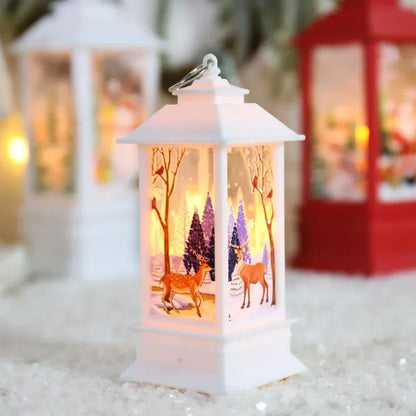 Santa Claus Snowman Lantern Light Merry Christmas Decoration For Home Christmas Tree Ornament Xmas Gifts Navidad 2024 New Year