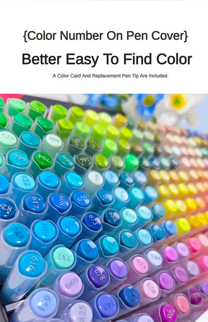 168-288 Colors Liquid Acrylic Marker Pens,Brush Soft Tip Juicy Ink Art Supplies For Students,GuangNa Stationery School Supplies