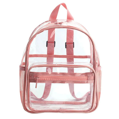 Fashion Large Capacity Unisex Clear Bag Students Bag Backpack PVC Bag