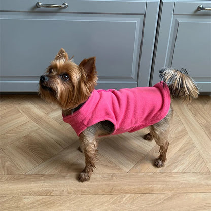 Winter Warm Fleece Dogs Clothes Soft Pet Jacket Vest with D-Ring for Small Puppy Cats Coat Chihuahua French Bulldog Pug Costume