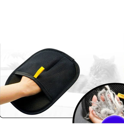 Pet Electrostatic Hair Removal Gloves Cat Hair Removal Brush Adhesive Gloves Cat Comb Cleaning Hair Removal Grooming Glove