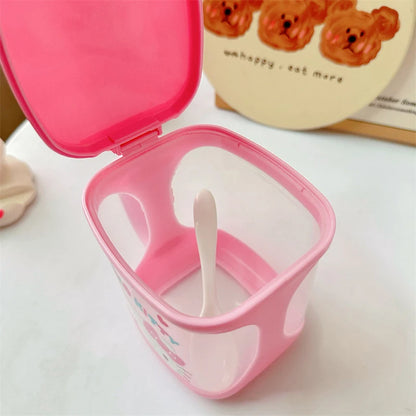 Sanrio Hello Kitty Kitchen Seasoning Box Kuromi Melody Cinnamoroll Msg Salt Sugar Jar Household Seasoning Jar Storage Box