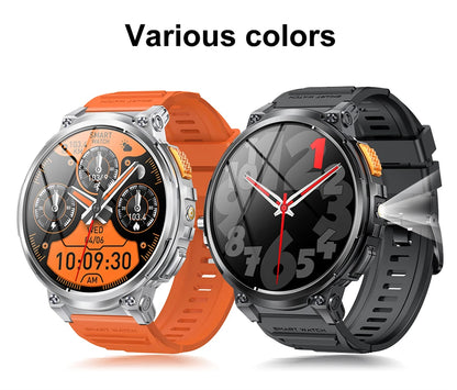 LIGE 1.85"HD Screen Outdoor Sport Smartwatch Men Heart Rate Flashlight Watch 730mAh Battery Waterproof Wireless Call Smart Watch