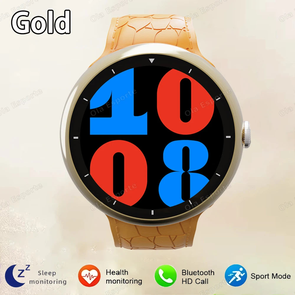 Smart Watch Men 1.52Inch AMOLED Screen BT Call GPS Sports Fitness Tracker Health Monitor Wireless Charging Smartwatch