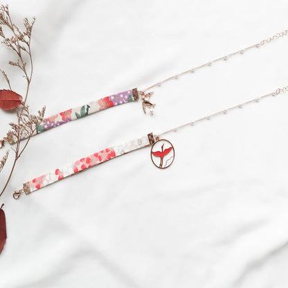 Fashion Women's Choker Necklace Lovely Gothic Pink Lace Pearl Pendant Elastic Short Clavicle Necklace Jewelry Gift For Girls