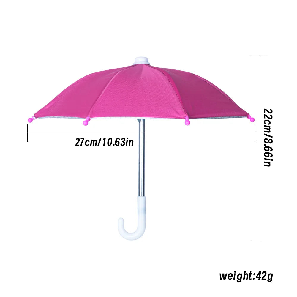 1PC Style Colorful Plastic Mini Umbrella Rain Gear Toy Umbrella Baby Toy Girl Gift Doll Embellishment Doll Clothing Decoration