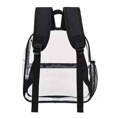Clear Backpack Transparent PVC Waterproof School Bag, Beach Cell Phone bag for Travel School Storage Waist Bag
