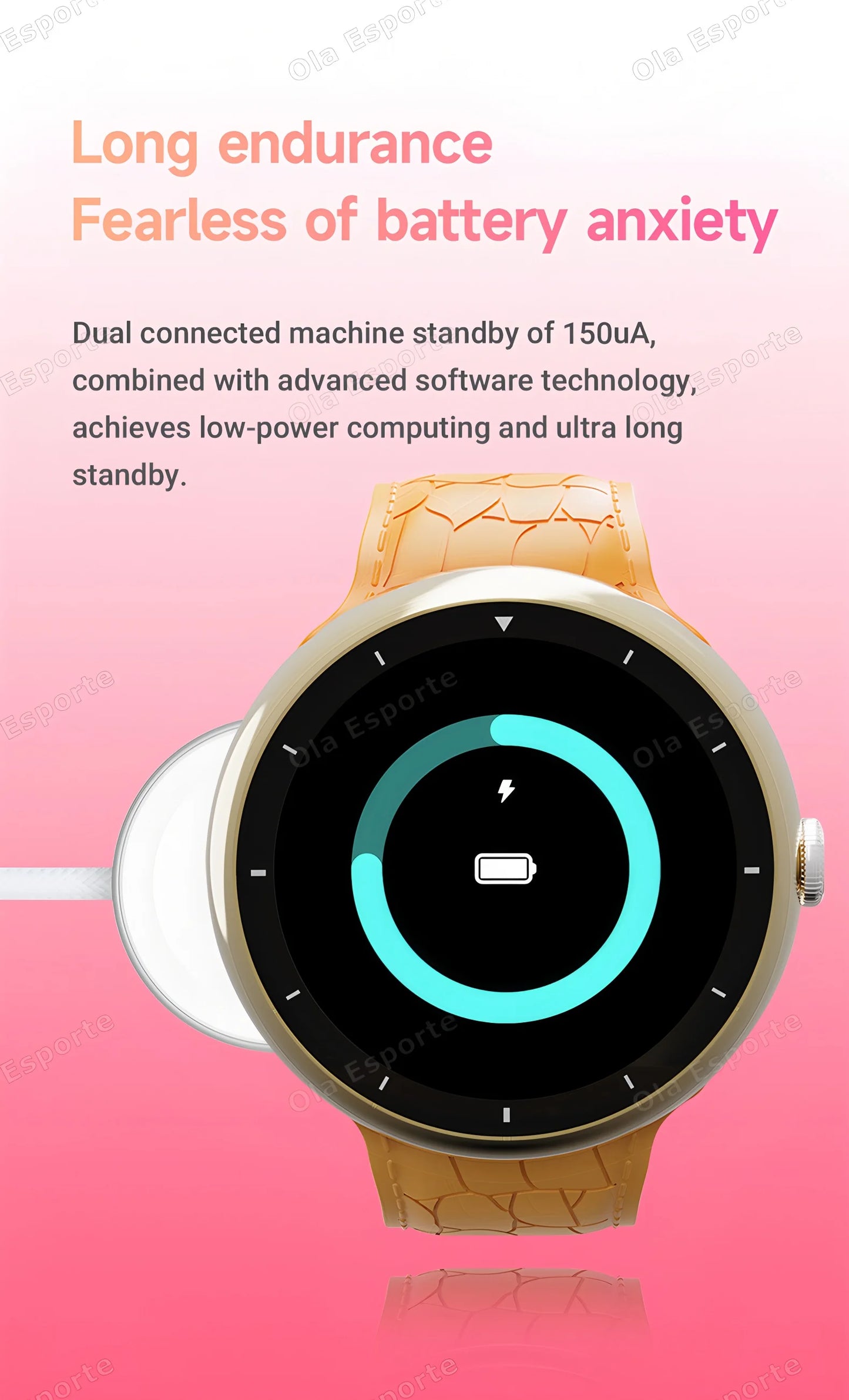 Smart Watch Men 1.52Inch AMOLED Screen BT Call GPS Sports Fitness Tracker Health Monitor Wireless Charging Smartwatch