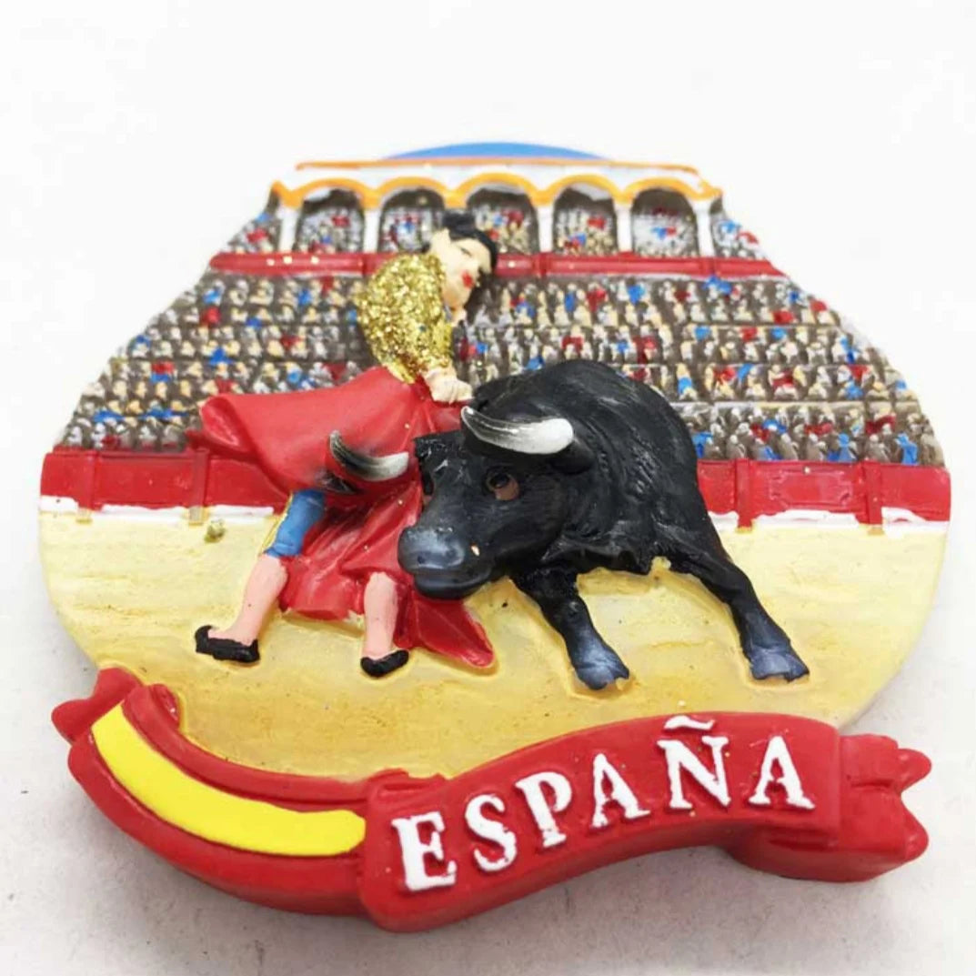 Europe Spain 3D Refrigerator Magnet Tourist Souvenirs Stickers,Home & Kitchen Decoration Fridge Magnet Message Sticker