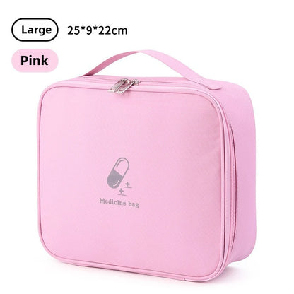 Portable Medical Bag, Travel Bag, Large Capacity Medicine Storage Box, Household Emergency Medicine Reserve, First Aid Kit