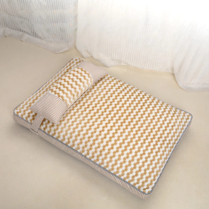 Removable and Washable Dog Bed Summer Cat Bed Seasonal Universal Pet Mat Dog Mat Sleeping Mat Pet Supplies